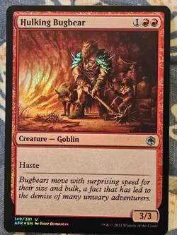 Hulking Bugbear FOIL Forgotten Realms MTG Magic Cards - Image 1