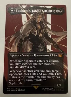 Sephiroth, Fabled SOLDIER (Borderless) (0382) Final Fantasy Regular MTG - Image 1