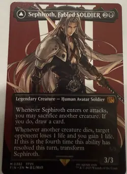 Sephiroth, Fabled SOLDIER (Borderless) (0382) Final Fantasy Regular MTG - Image 2