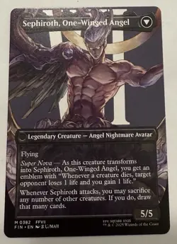 Sephiroth, Fabled SOLDIER (Borderless) (0382) Final Fantasy Regular MTG - Image 3