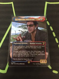 MTG Magic The Gathering Ian Malcolm, Chaostician Jurassic Park Commander - Image 1