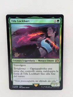 Tifa Lockhart FOIL MTG Magic Gathering FFVII Final Fantasy 7 Prerelease ITALIAN - Image 1
