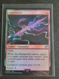 Coral Sword - #134 - Uncommon - Foil - MTG: Final Fantasy - FIN - Image 1