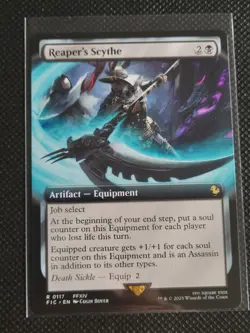 Reaper's Scythe - #117 - Rare - Extended Art - MTG: Final Fantasy Commander FIC - Image 1