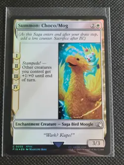 Summon: Choco/Mog - #35 - Common - Foil - MTG: Final Fantasy - FIN - Image 1