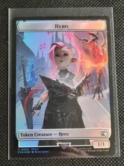 Hero (0005) | Copy (0001) - Double-Sided Token - Foil - MTG: Final Fantasy - FIN - Image 1