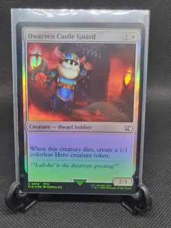 Dwarven Castle Guard - #18 - Common - Foil - MTG: Final Fantasy - FIN - Image 1