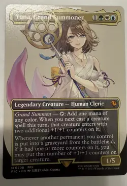 Yuna, Grand Summoner (Borderless) Commander: Final Fantasy Regular MTG - Image 1