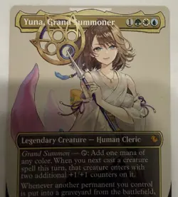 Yuna, Grand Summoner (Borderless) Commander: Final Fantasy Regular MTG - Image 2