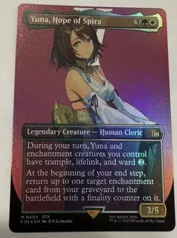 Yuna, Hope of Spira (Borderless) Final Fantasy Foil (404) MTG - Image 3