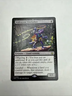 Iridescent Vinelasher Bloomburrow Regular Rare Card, BLB 99, MTG, NM/M Condition - Image 1