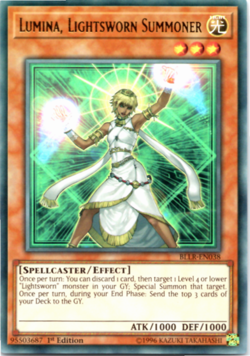 Lumina, Lightsworn Summoner - BLLR-EN036 - Ultra Rare - 1st Edition Yugioh - Image 1