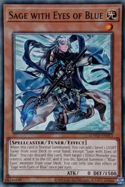 SDWD-EN013 SAGE WITH EYES OF BLUE COMMON UNLIMITED EDITION YuGiOh CARD - Image 1