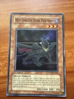 | Yugioh Neo-Spacian Dark Panther POTD-EN005 1st Edition Super Rare NM 🔥 | - Image 1