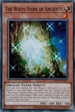 SDWD-EN012 THE WHITE STONE OF ANCIENTS COMMON UNLIMITED EDITION YuGiOh CARD - Image 1