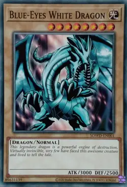 SDWD-EN001 BLUE-EYES WHITE DRAGON COMMON UNLIMITED EDITION YuGiOh CARD - Image 1