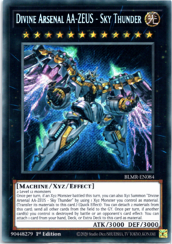 Divine Arsenal AA-ZEUS - Sky Thunder BLMR-EN084 Secret Rare 1st Edition Yugioh - Image 1