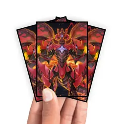 Red Supernova Dragon Card Sleeves - Yugioh | MTG | Pokemon - Image 1