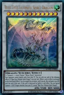 SDWD-EN043 BLUE-EYES ULTIMATE SPIRIT DRAGON ULTRA RARE UNLIMITED ED YuGiOh CARD - Image 1