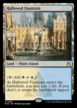 MTG Hallowed Fountain NM-Mint Ravnica Remastered - Image 1