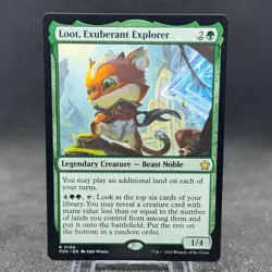 Loot, Exuberant Explorer Foundations Magic the Gathering MTG FDN - Image 1