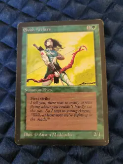 Elvish Archers -Beta MAGIC MTG - Light Play - Image 1