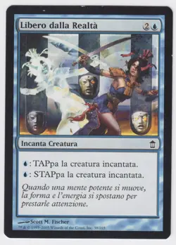1x (MP) Freed from the Real ~Italian~ Moderately Played Saviors Kamigawa MTG ITL - Image 1