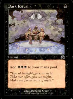 MTG Dark Ritual LP Light Play Mercadian Masques [934] - Image 1