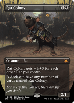 x1 Rat Colony Special Guests MTG 56 MYTHIC M/NM 1x - Image 1