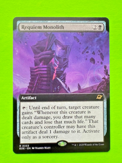 MTG Edge of Eternities - Requiem Monolith - Extended Art - Non-Foil - Image 1