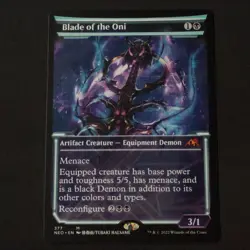 Blade of the Oni (Showcase) 377 MTG Kamigawa: Neon Dynasty (NEO) Mythic NM - Image 1