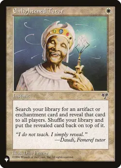 MTG ENLIGHTENED TUTOR EXC - ILLUMINATED TUTOR - TLI - MAGIC - Image 1