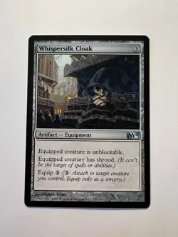 Whispersilk Cloak - MTG Core Set 2010 - NM - Image 1