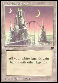 MTG English Cathedral of Serra Light Play Normal Legends - Image 1