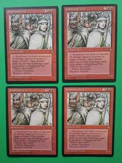 Magic the Gathering MTG Ice Age KARPLUSAN YETI X 4 (2 VLP/EX & 2 LP/EX) R 1995 - Image 2