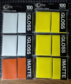Ultra PRO Eclipse Standard Deck Sleeves LOT of 600 | Gloss and Matte - BRAND NEW - Image 1