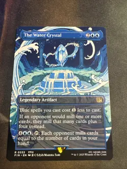 The Water Crystal Borderless MTG Final Fantasy Rare Card 333 - Image 1