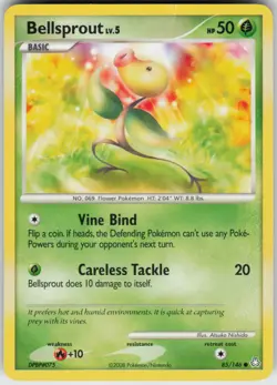 Pokemon TCG Bellsprout 85/146 Legends Awakened Common card Normal - Image 1