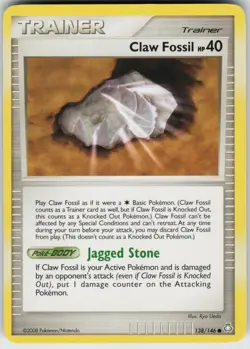 Pokemon TCG Claw Fossil 138/146 Legends Awakened Common card Normal - Image 1