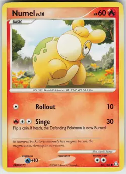 Pokemon TCG Numel 110/146 Legends Awakened Common card Normal - Image 1