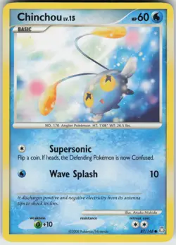 Pokemon TCG Chinchou (87) 87/146 Legends Awakened Common card Normal - Image 1