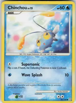 Pokemon TCG Chinchou (87) 87/146 Legends Awakened Common card Normal - Image 1