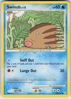 Pokemon TCG Swinub 123/146 Legends Awakened Common card Normal - Image 1