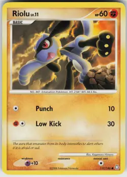 Pokemon TCG Riolu 117/146 Legends Awakened Common card Normal - Image 1