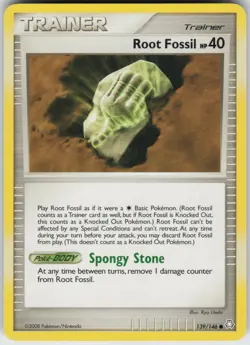 Pokemon TCG Root Fossil 139/146 Legends Awakened Common card Normal - Image 1
