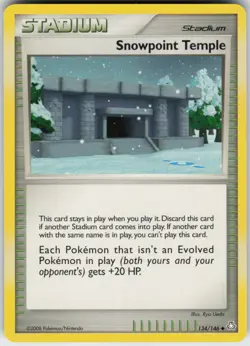 Pokemon TCG Snowpoint Temple 134/146 Legends Awakened Uncommon card Normal - Image 1