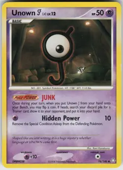 Pokemon TCG Unown (J) 76/146 Legends Awakened Uncommon card Normal - Image 1