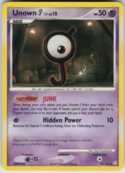 Pokemon TCG Unown (J) 76/146 Legends Awakened Uncommon card Normal - Image 1