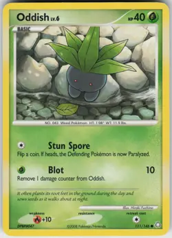 Pokemon TCG Oddish (111) 111/146 Legends Awakened Common card Normal - Image 1