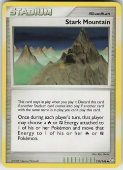 Pokemon TCG Stark Mountain 135/146 Legends Awakened Uncommon card Normal - Image 1